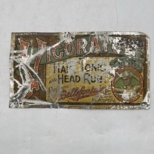Antique Early Advertising Vigorator Hair Tonic Sign picture