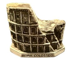 VTG 1968 Barsottini Vino Rosso Roma Colosseo Empty Ceramic Decanter Colosseum picture