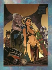 2009 Topps Star Wars Galaxy Series 4 BASE #30 PREPARING THE NEW SLAVE GIRL LEIA picture