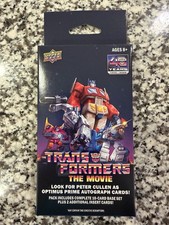 2026 Upper Deck Transformers The Movie 40th Anniversary Box 12 Cards New/Sealed picture