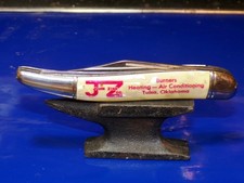 Beautiful Imperial U.S.A. Pearly Cracked Ice Fish Knife fm JOHN ZINC Tulsa, OK picture
