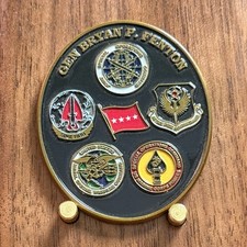 Gen Bryan Fenton US Special Operations Command Enamel Challenge Coin  W#9 picture