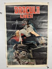 🔥RARE🔥 1974 Marvel Comics Group Dracula Lives 23”x35” Poster  picture