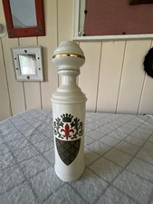 VTG Old Fitzgerald Fleur De Lis Whiskey Bottle 1960’s, Glass Decanter, Bar Decor picture