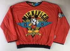 vtg 90s Mickey Mouse Aviation Sweatshirt OSFM Disney JG Hook Rare picture