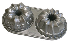 Nordic Ware Bundt Duet Pan 5 Cups 1.2 Liter 2 in 1 Bundt Pan Made in USA  picture