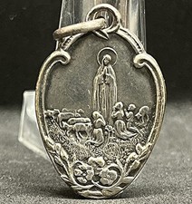 SPAIN CIRCA 1900s Our Lady of Fatima Art nouveau, reverse ornated with flowers picture