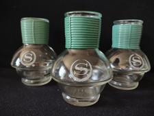 Vintage Hottle Carafe Clear Glass x 2 NO Lid Glasbake Letter S (lot 5251) picture