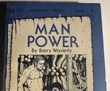 MAN POWER -1978 BARRY WAVERLY BATHHOUSE  BOOKS -VINTAGE PULP NOVEL GAY INTEREST picture