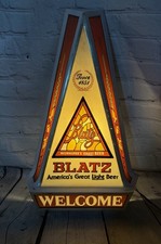 Vintage Blatz Beer Lighted Sign Welcome Milwaukee's Finest Beer Heileman Brewing picture