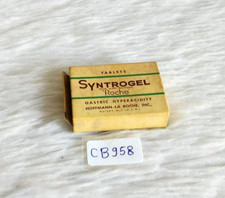 1950s Vintage Hoffmann-La Syntrogel Roche Medicine Empty Cardboard Box USA CB958 picture