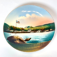 Lake Winnipesaukee NH NEW HAMPSHIRE Souvenir China TRINKET DISH PLATE picture