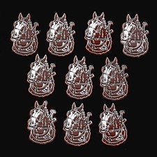 10x Lot Budweiser Clydesdales Vtg Rubber Fridge Magnet 70's Advertise Beer picture