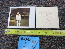 Signed Axl Rose autograph to Tina w/ a polaroid photograph GNR Guns N Roses  picture