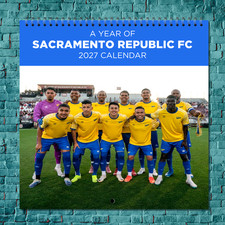 Sacramento Republic FC 2027 Wall Calendar 12 Month Celebrity Photo Fan picture