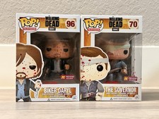 Funko Pop The Walking Dead #70 The Governor & #96 Bikes Daryl Set PX Previews picture