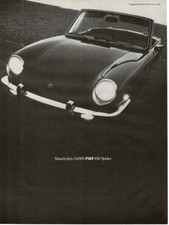 1968 FIAT 850 Spider Vintage Print Ad picture