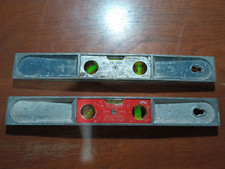 Vintage Stanley no. 264 and H1291 metal 9 inch pocket levels - working bubbles picture