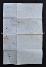 1855 antique FOLK ART AMERICAN EAGLE medina oh CHIDSEY handwrit LETTER sketch picture
