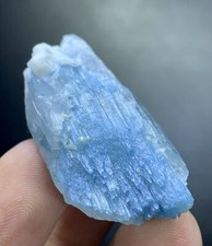 26 Gm Deep Blue Aquamarine, Etched Aquamarine From Haramosh Valley Pakistan picture