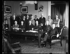 Washington DC 1924 Herbert Hoover Calvin Coolidge Andrew Mellon Group at Table picture
