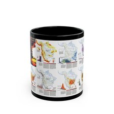 North America - Natural Hazards (1998) (Map) Black Coffee Mug picture
