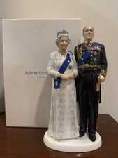 Royal Doulton HN5874 Platinum Wedding Anniversary Queen Elizabeth Philip LE 1000 picture