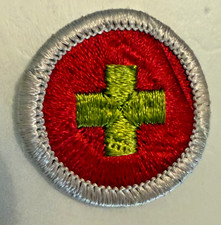 Vintage BSA Boy Scout First Aid Medical Cross Embroidered Patch 1.5