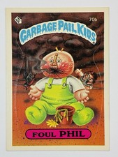 1985 Topps Garbage Pail Kids -Series 2 -Glossy #70b FOUL PHIL (NM) SEE PICS picture