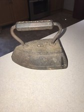 Antique P & H MFG CO Cast Iron Flat Iron Vintage Clothes Door Stop Farm Tools picture