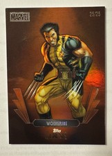 2025 Topps Genesis Marvel Wolverine Orange Foil 25/25 Bookend picture