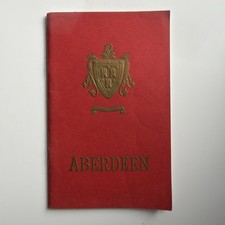 Vintage Aberdeen Scotland Tourist Guide Street Map Photos Golf Railways 56 Pages picture