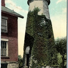 c1910s Charlotte, NY Old Light House Built 1820 Stone Tower Postcard Rochester picture