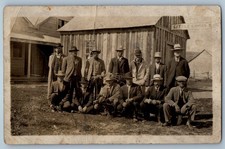 c1910's Men At Little Camas Idaho ID RPPC Photo Posted Antique Postcard picture