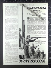 1931 ADVERTISEMENT for Winchester model 12 Standard Trap shotgun picture