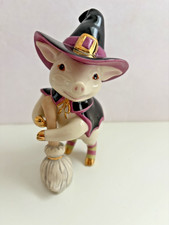 Lenox Halloween Bewitching Pig Figurine Hand Painted Retired & Hard to Find picture