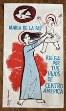 Poster MARIA De La Paz~Pray For Children Central America~1983~Cerezo Barredo Art picture