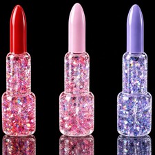 5” Lipstick Shape GLOW IN DARK GLYCERIN HAND PIPE picture
