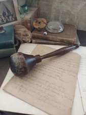 Vintage Large Wooden Darning Egg Or Food Masher picture