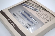 Cross Blue Ballpoint Pen & 0.9mm Mechanical Pencil Set w/Extra Refills Gift Box picture
