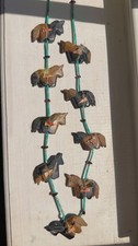 12 Piece Vintage Zuni Fetish Carving Lot Southwestern Native Trinkets Signed picture
