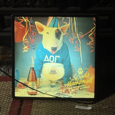 Bud Light Spuds MacKenzie Original Party Animal Lighted Bar Sign picture