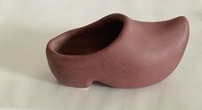 NILOAK Pottery Shoe Planter Rose Matte Finish Marked (163ia) picture