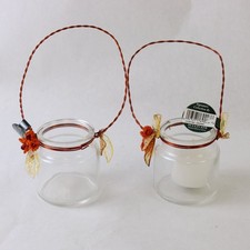 Sullivans Set of 2 Fall Glass Tealight Candle Holders OR2661 picture