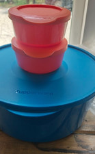 TUPPERWARE stackable bowl 6-piece set 18 cup + 2 smaller bowls that attatch NEW picture