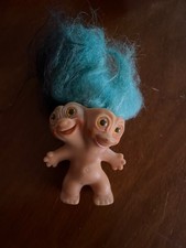 VINTAGE 1965 UNEEDA TROLL DOLL TWO HEADED DOUBLE HEADED L@@K picture