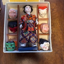 ANTIQUE JAPANESE MASK DANCE DOLL picture