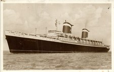 PC SHIPS SHIPPING STEAMER S.S. UNITED STATES REAL PHOTO POSTCARD (b64488) picture
