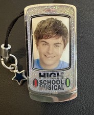 Disney High School Musical Troy Bolton Glitter Cell Phone Pin w/ Star Charm picture
