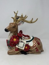ridgefield home reindeer hand painted 9” tall christmas holiday NWT VHTF 2025 picture